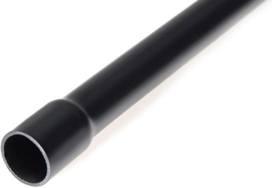 rigid electric black pvc pipe low smoke halogen free conduit